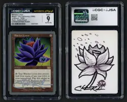 ***CGC 9 Blacker Lotus Artist Proof Altered Signed MTG Unglued Magic Kid Icarus - Image 1