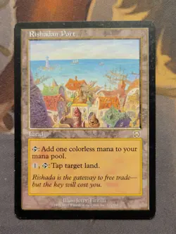 1x Rishadan Port - Mercadian Masques Rare Land MTG LP - Image 1
