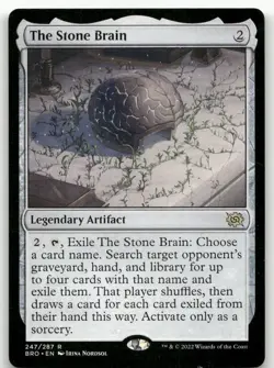 The Stone Brain #247 (NM) Brothers' War BRO Magic MTG - Image 1
