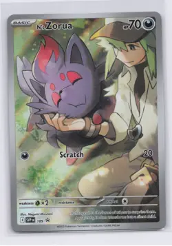 Pokemon TCG N's Zorua 189 Sv: Scarlet & Violet Promo Cards Holo NM - Image 1