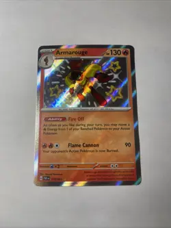 Armarouge Baby Shiny 115/091 Pokemon Paldean Fates PAF NM+ - Image 1