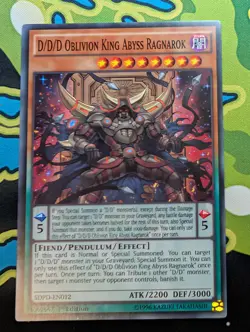D/D/D Oblivion King Abyss Ragnarok - SDPD-EN012 - Common - YuGiOh - Image 1