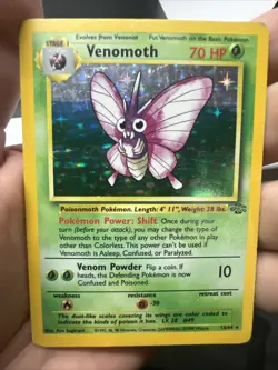 Pokemon Venomoth 13/64 Jungle Holo - HEAVY PLAY - Image 3