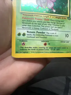 Pokemon Venomoth 13/64 Jungle Holo - HEAVY PLAY - Image 5