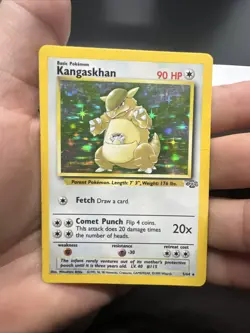 Pokemon Kangaskhan 05/64 Jungle Holo - HEAVY PLAY - Image 3