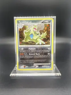 Pokemon Tyranitar 17/123 Mysterious Treasures Holo - LIGHT PLAY - Image 1