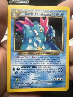 Pokemon Dark Feraligatr 5/105 – Neo Destiny – Holo Rare – Moderate Play - Image 3