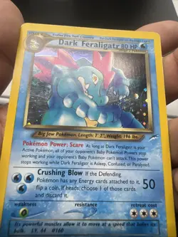 Pokemon Dark Feraligatr 5/105 – Neo Destiny – Holo Rare – Moderate Play - Image 4