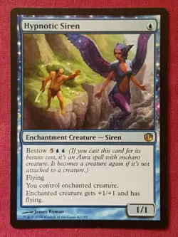 Magic The Gathering JOURNEY INTO NYX HYPNOTIC SIREN blue card MTG - Image 1