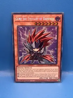 Yugioh Gorz the Emissary of Darkness BLMM-EN005 Secret Rare 1st Edition - Image 1