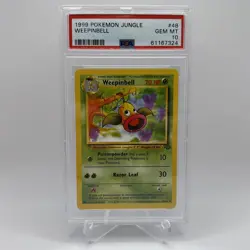 PSA 10 Weepinbell Pokemon TCG 48/64 Jungle 48 1999 #48 - Pop 67 - Image 1
