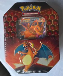 Pokemon - Hidden Fates Charizard ex tin - Sun & Moon - new & sealed - Image 1