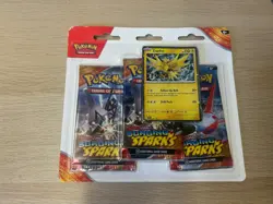 Pokemon - Scarlet & Violet Surging Sparks 3-Pack Blister (Zapdos) - Brand New - Image 1