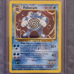 Pokemon TCG Base Set Holo Rare Poliwrath 13/102 English 1999 HP90 - Image 1