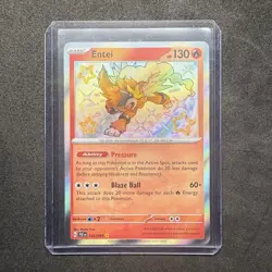 Entei 112/091 SV: Paldean Fates Holo Shiny Rare Pokemon TCG - Image 1