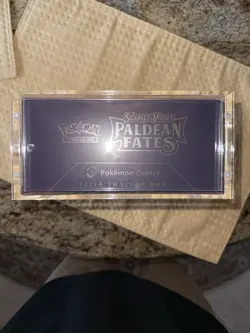 Pokemon TCG Paldean Fates POKEMON CENTER Exclusive Elite Trainer Box Sealed - Image 2