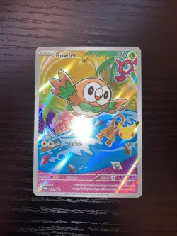 Rowlet 043 First Partner Illustration Collection Promo Pokemon English MEP NM - Image 2