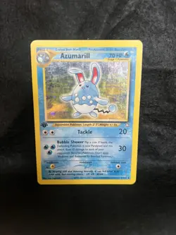Pokemon Azumarill Neo Genesis 1st Edition Holo Rare 2/111 - Image 1