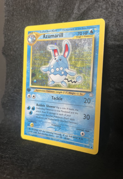 Pokemon Azumarill Neo Genesis 1st Edition Holo Rare 2/111 - Image 2