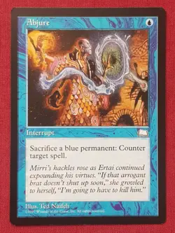 Magic The Gathering WEATHERLIGHT ABJURE blue card MTG - Image 1