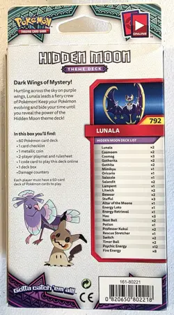 Pokemon TCG: Sun & Moon - Hidden Moon Theme Deck (Lunala) - New & Sealed! - Image 2