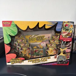 Pokemon TCG Ascended Heroes Premium Poster Collection Mega Lucario EX IN HAND - Image 1