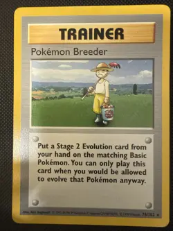 Pokemon Breeder 076/102 Base Set (Shadowless) Regular - LP - Image 1