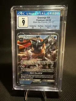 2019 POKEMON BLACK STAR PROMOS #SM197 GRENINJA GX CGC 9 - Image 1