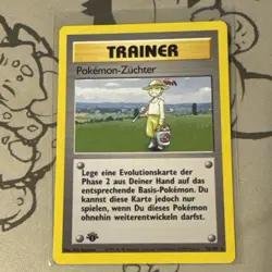 Pokemon GERMAN Base Set 1st Edition Pokemon-Zuchter (Pokemon Breeder) 76/102 NM! - Image 1