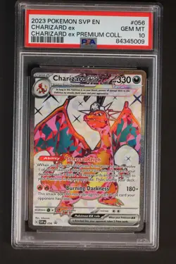 2023 POKEMON SVP EN-SV BLACK STAR PROMO #056 CHARIZARD EX PSA 10 #056 - Image 1