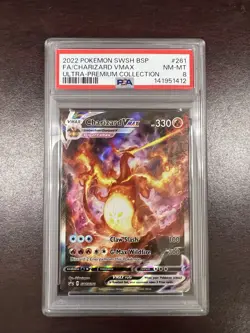 Pokemon TCG Charizard VMAX SWSH261 PSA 8 - Image 1