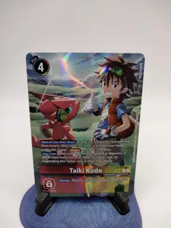 Taiki Kudo Alt Art BT21-083 SR WORLD CONVERGENCE Digimon Card English NM - Image 1