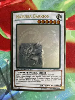 Yugioh Naturia Barkion GLD5-EN033 Gold Series: Haunted Mine Limited Edition LP - Image 1