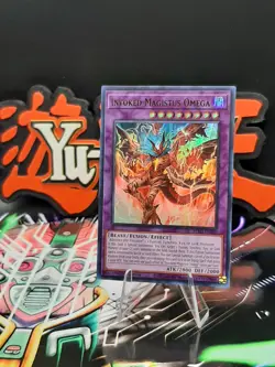 Yu-Gi-Oh! Invoked Magistus Omega BPRO-EN100 Ultra Rare 1st Ed NM - Image 1
