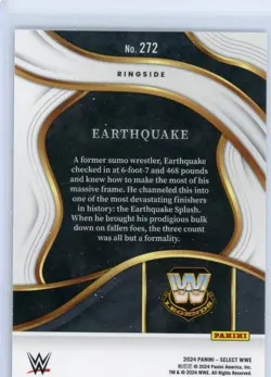 2024 Select WWE RingSide EARTHQUAKE No. 272! - Image 2