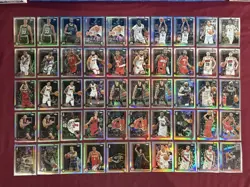 2025-26 Topps Chrome Basketball Silver Holo Refractor SP (107) Card Lot-No RC’s - Image 3