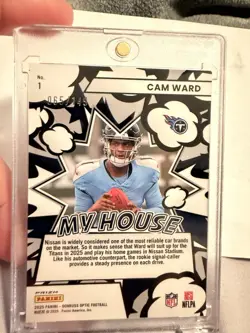 2025 Panini Optic Black Pandora Cam Ward /149 My House Titans RC No.1 - Image 2