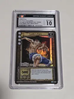 2006 ONE PIECE CCG PASSAGE TO THE GRAND LINE - SR #CH052 LUFFY'S FURY BGS 9.5 - Image 1