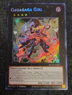 Yugioh 1x Gagagaga Girl DUAD-EN043 Duelist's Advance Secret Rare 1st Ed NM - Image 1