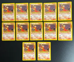 2002 WOTC POKEMON LEAGUE MAGMAR #44 BLACK STAR PROMO LOT OF 12 CARDS UNPLAYED - Image 1