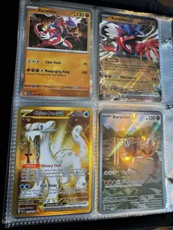 87 cards EX GX VMAX V PROMO etc good condition with binder and a few old cards - Image 4