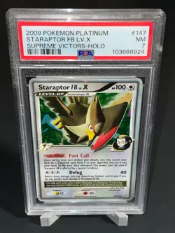 Staraptor FB lv.X 147/147 Supreme Victors PSA 7 - Pokemon Card 2009 - Image 1