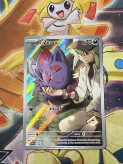 Pokemon Card TCG - N's Zorua SVP 189 Promo Journey Together ETB Promo Near Mint - Image 1