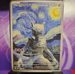 Pokemon Mewtwo Starry Night Van Gogh Beautiful Moon ACG Star Trading Card NM FS - Image 1