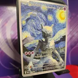 Pokemon Mewtwo Starry Night Van Gogh Beautiful Moon ACG Star Trading Card NM FS - Image 2