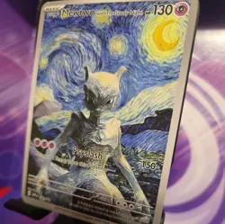 Pokemon Mewtwo Starry Night Van Gogh Beautiful Moon ACG Star Trading Card NM FS - Image 3
