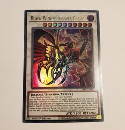 Black-Winged Assault Dragon Ultra Rare DABL-EN042 Darkwing Blast 1st Edition - Image 1