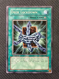 Yugioh Deck Lockdown 1st Edition Rare LODT-EN060 LP - Image 1