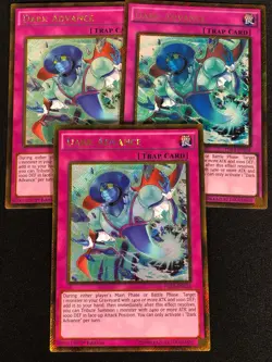 Yugioh Dark Advance PGL3-EN018 1ST GOLD X3 (NM) - Image 1