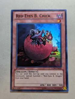 Yu-Gi-Oh! Red-Eyes B. Chick LCJW-EN038 1st Edition Super Rare - VLP - Image 1